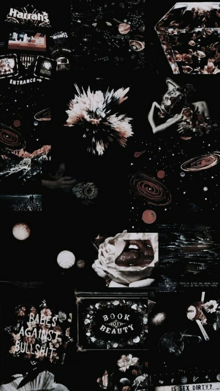 dark collage lockscreens | Tumblr