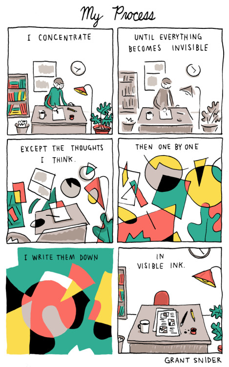 incidentalcomics:My ProcessThis comic appears in the Summer...