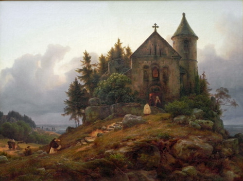 geritsel:Karl Friedrich Lessing - landscape paintings