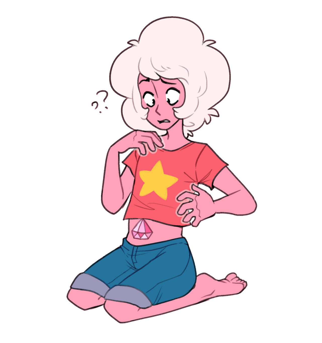 before change your mind aired I thought of an AU where Steven reformed into something like PD. He looks mostly the same as her other than his eyes.