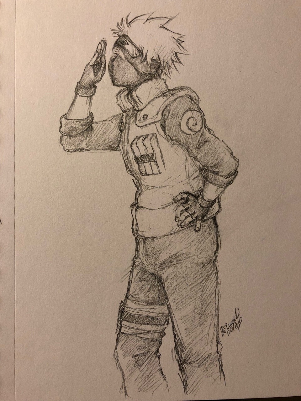 Botamotchan About Time To Sketch Kakashi Sensei