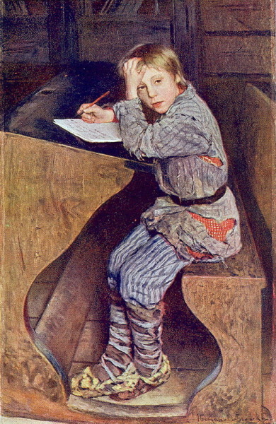 Composition, 1903, Nikolay Bogdanov-Belsky Medium: oil,canvas