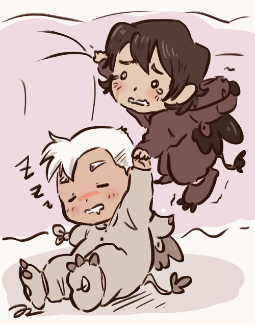 jlsdrawings:he fell during naptime***★ commissions ★ charms...