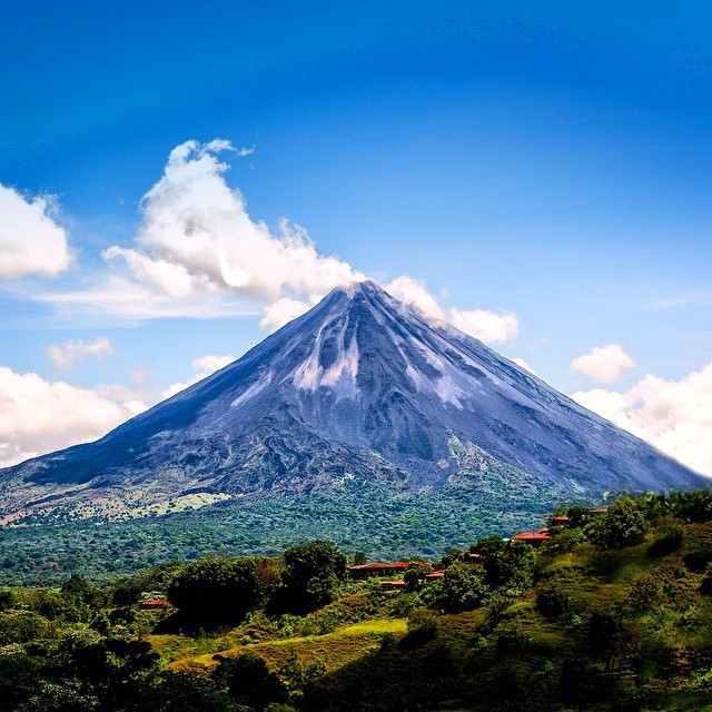 Standing at the base of a volcano always feels so...