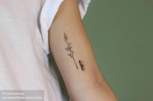 By Comotattoo, done in Seoul. http://ttoo.co/p/30401 art;tree;small;single needle;inner arm;como;facebook;nature;twitter;oak;illustrative