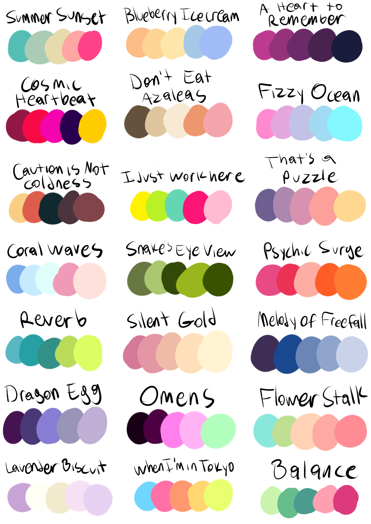 Firefaerie81 Put A Character A Color Palette In My Ask Box