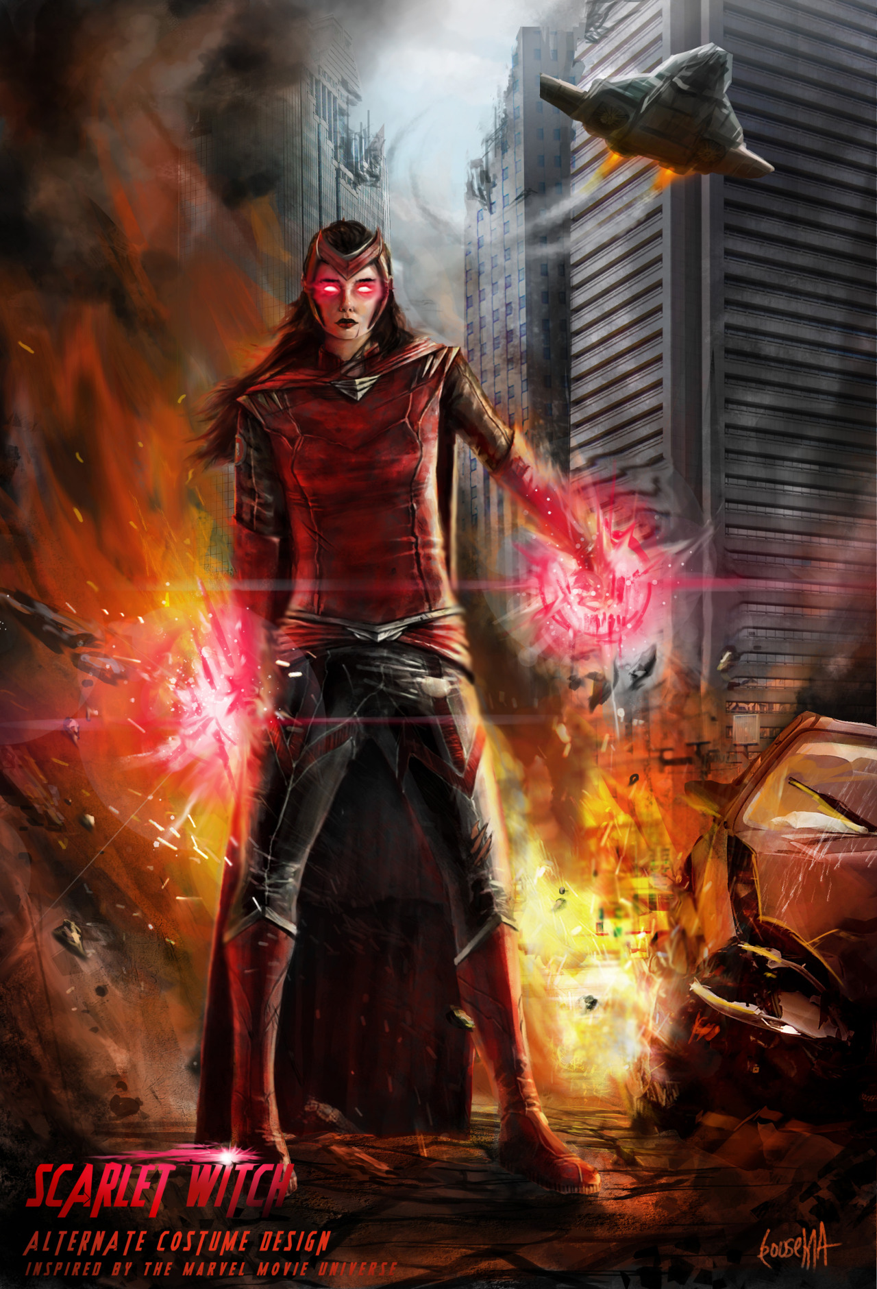 Art of James Bousema — Scarlet Witch Concept Art 