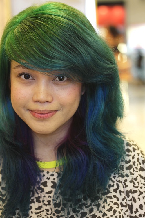 Bleaching From Green Dyeing Turquoise Hair Diy