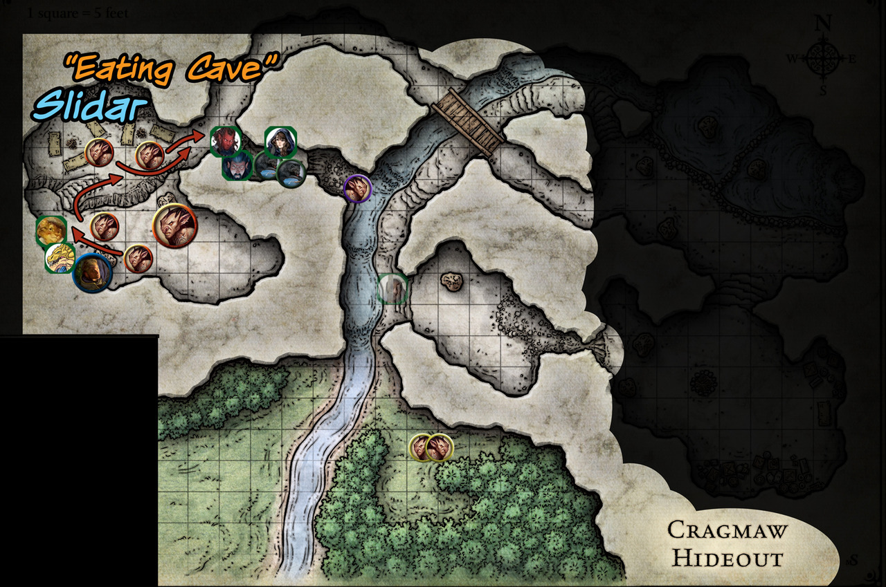 Lost mine перевод. Cragmaw Hideout. Lost mine of Phandelver Maps. Карта Фандалина для игроков. Northern Goblin на карте.