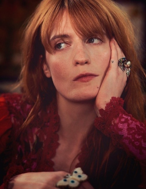 fatmdaily:Florence Welch photographed by David Burton for the...