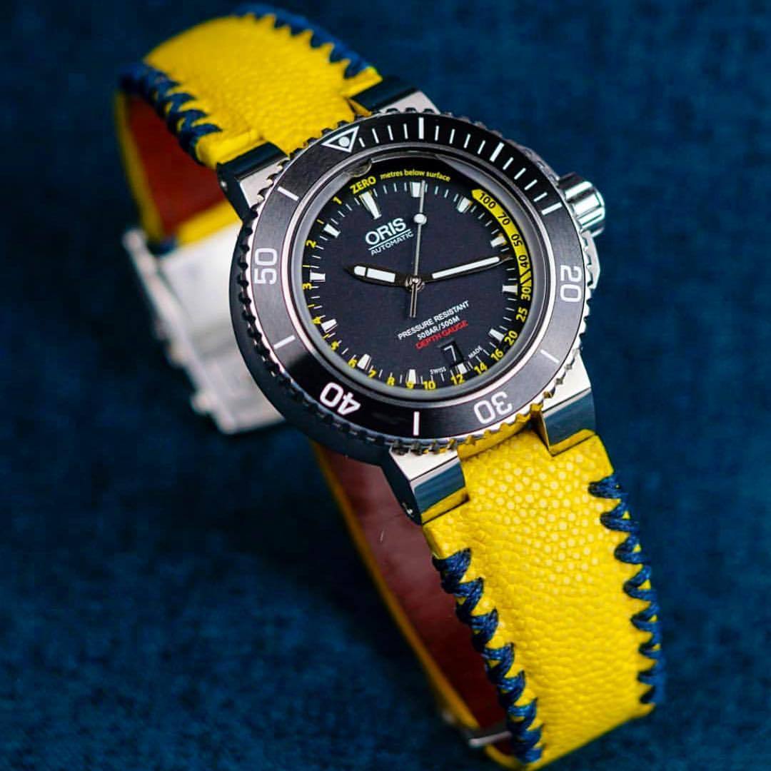 Oris yellow strap sale