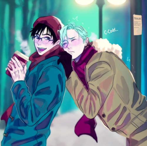 sinfulhime:it’s been cold lately so I drew my fav soulmates