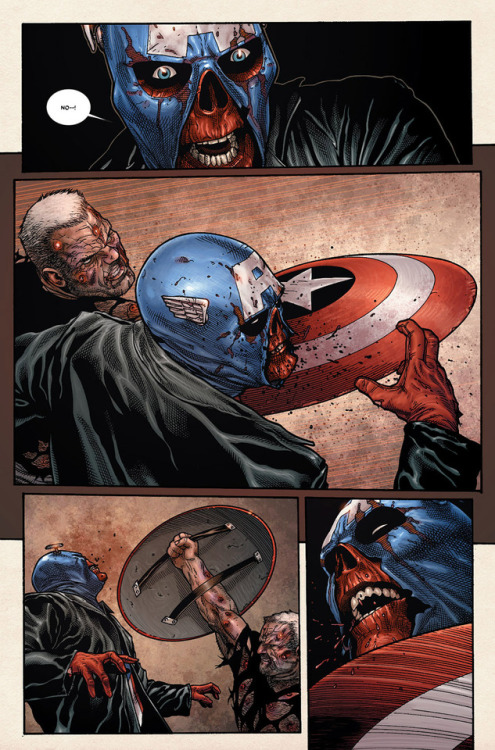 fullofcomics:Logan Vs Red SkullWolverine #72 (Old Man Logan:...