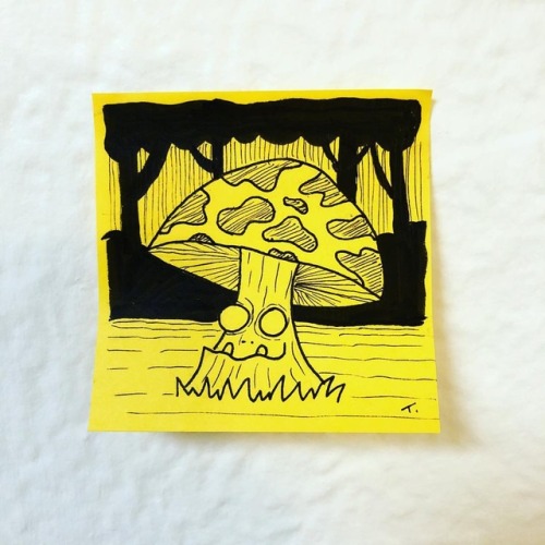 Day 4 of #drawlloween Did a little #mushroom lady for ya. (at...