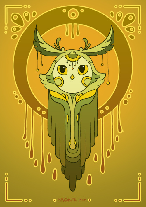 myrntai:Owl postcard designs