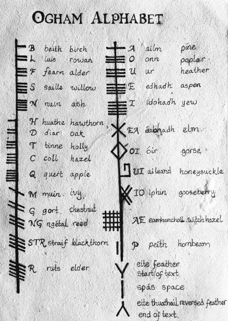 ogham alphabet Tumblr