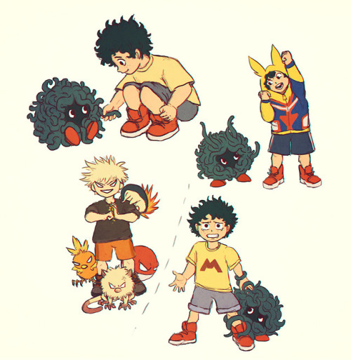 ommanyte:if you don’t think that pokemon AU deku wouldn’t have...