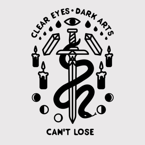 kayleepinecone:Clear Eyes, Dark Arts, Can’t Lose.