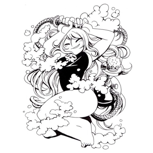 jon-bliss:#Inktober day 2 - tranquil~--#illustration...