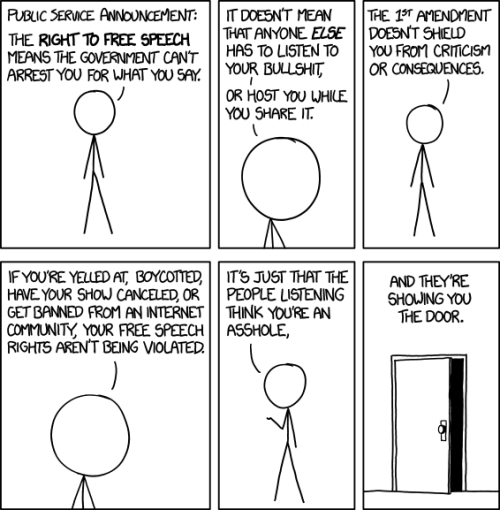 socialismartnature:Free Speech versus Omnipotent Speech