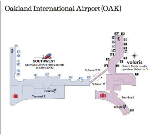 southwest airlines las vegas airport terminal map
