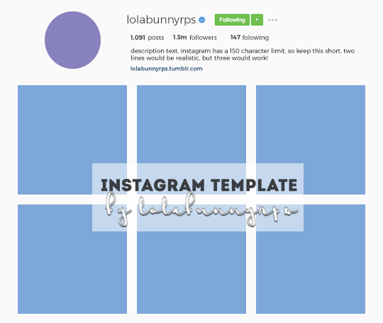 instagram template by lolabunnyrps - instagram post template tumblr