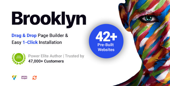 Brooklyn v4.9.3 – Creative Multi-Purpose WordPress Theme Nulled