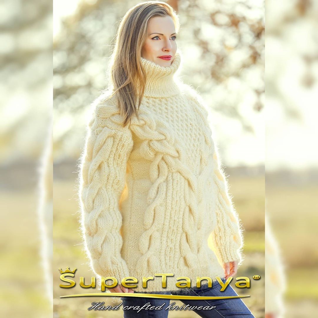 Just A Mohair Lover — Supertanya Hand Knitted Fuzzy Mohair Long Sweater 