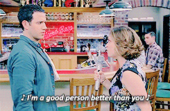 Image result for Crazy ex girlfriend I'm a good person gif