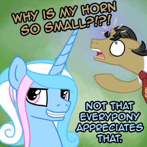 Some ponies just oozes small horn energy.