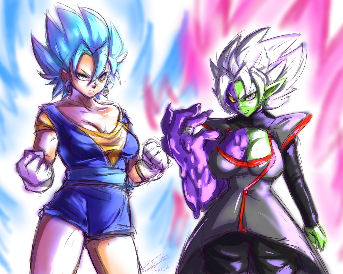 F Sonic • Genderbending Zamasu And Vegito Blue