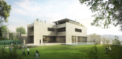 Casa a Alella, render © sbda