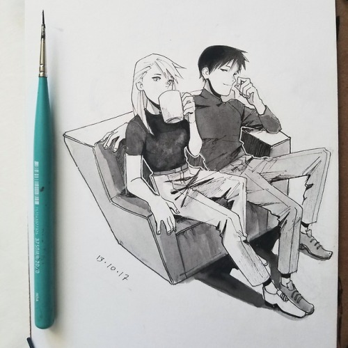 mmediocreman:Some fma inktobers from 2017I’ll be selling...