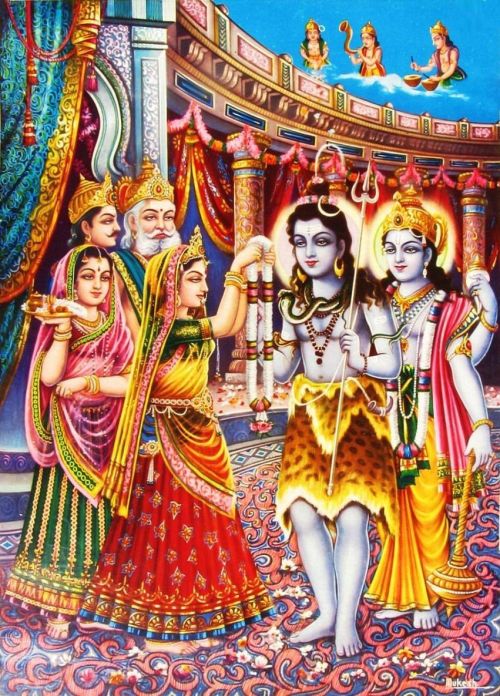 Hindu Cosmos - Marriage of Shiva and Parvati Published by S. S....