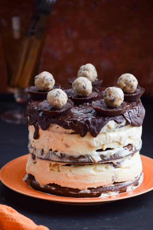 sweetoothgirl:Peanut Butter Cup & No-Churn Cookie Dough...