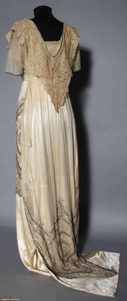 Ephemeral Elegance — Beaded Art Nouveau Evening Dress, ca. 1912 via...