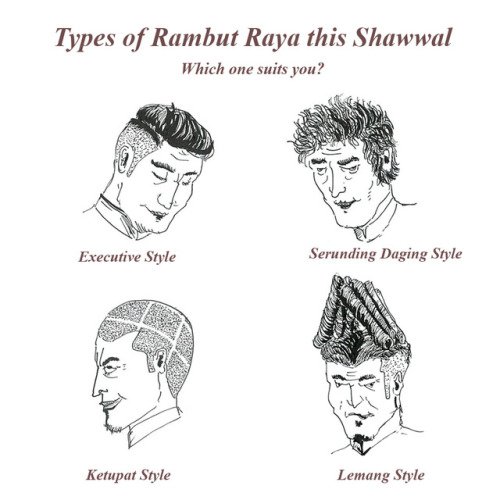 Types of Rambut Raya this Shawwal. Which one suits you?...