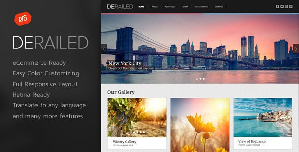 DeRailed v2.8 - Photography & Portfolio Theme Nulled