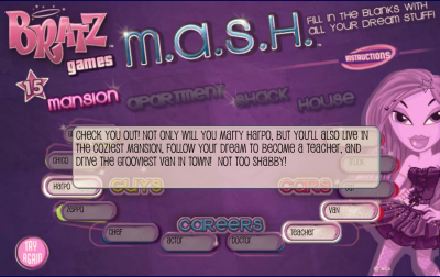 bratz mash game