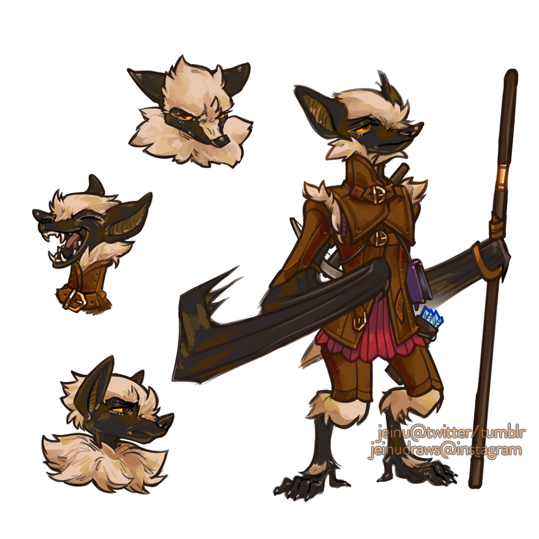 jeinu's other stuff — My new dnd character. She’s a warlock with the...