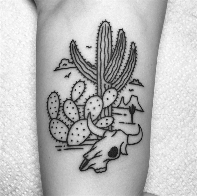 Age Tattoos — I’ll never get tired of doing desert tattoos...