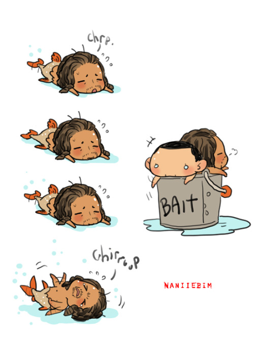 Mini Mer!BAze (I can just imagine the rest of the kids of the ship crew mildly panicking about what to do about these...