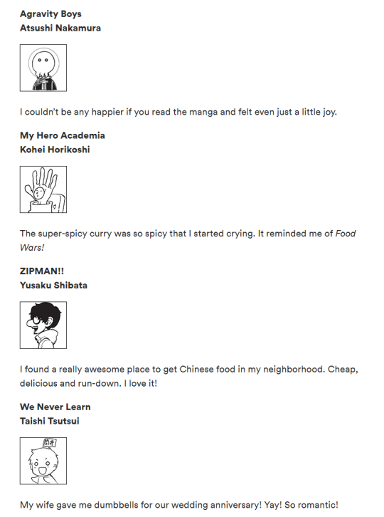 Official Viz English translation of the author comments featured in Weekly Shonen Jump 2020 issue #2. Agravity Boys chapter 1 -...
