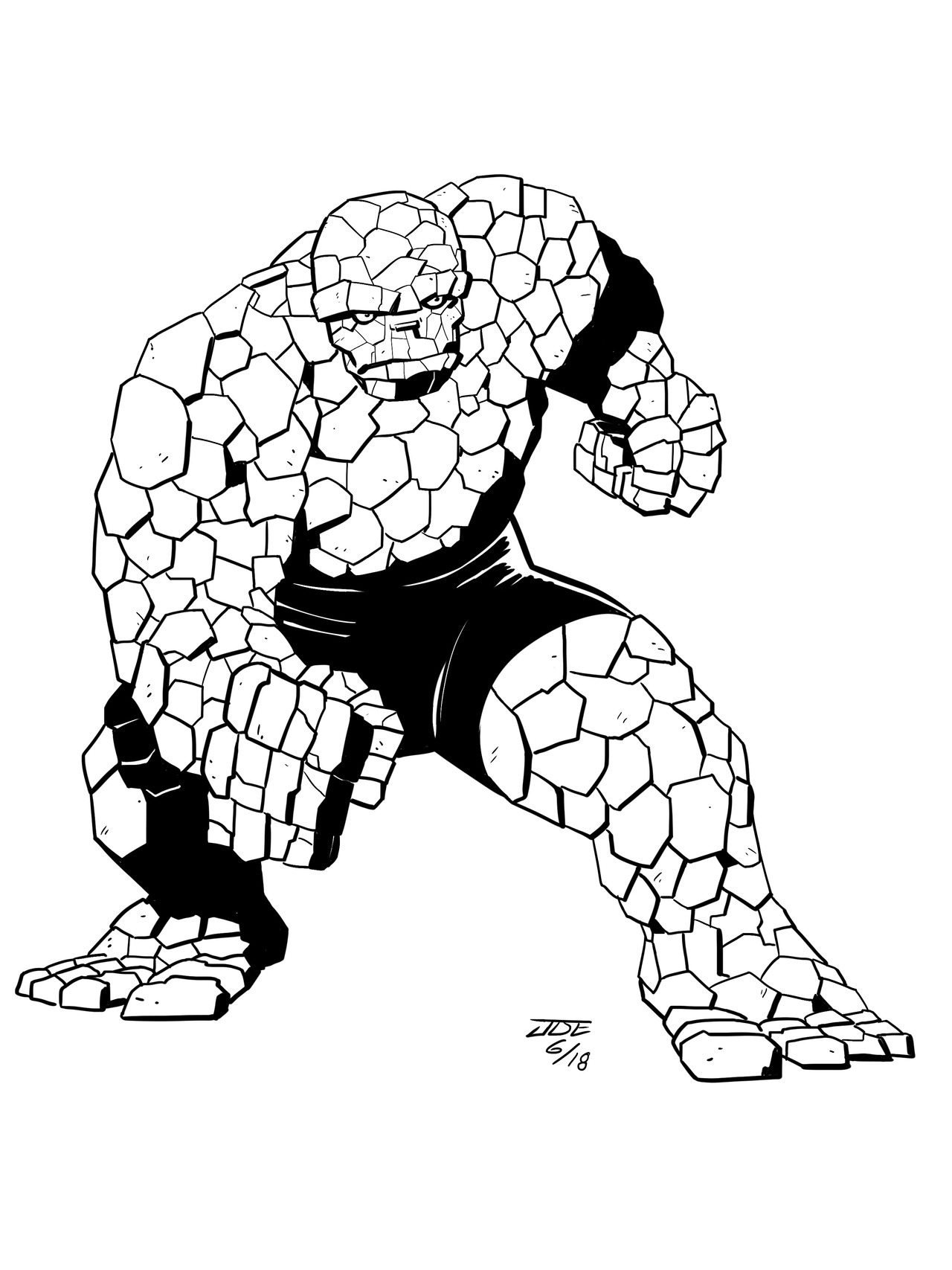 Jacob Edgar: Comic Book Artist — jcbedgar: The Thing!