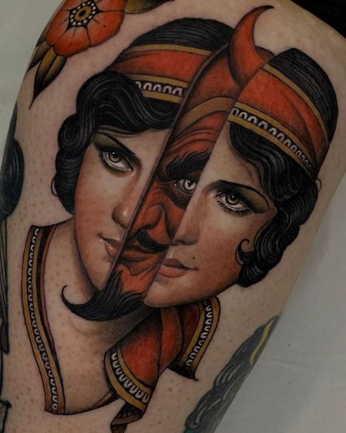 Andres Inkman @andresinkman;Andres Inkman;devil;artist;flash;tattooist;woman