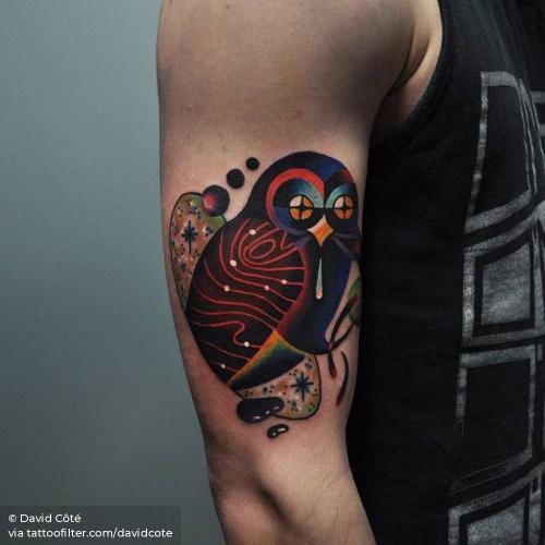 By David Côté, done in Montreal. http://ttoo.co/p/35389 animal;barn owl;bird;contemporary;davidcote;facebook;medium size;twitter;upper arm