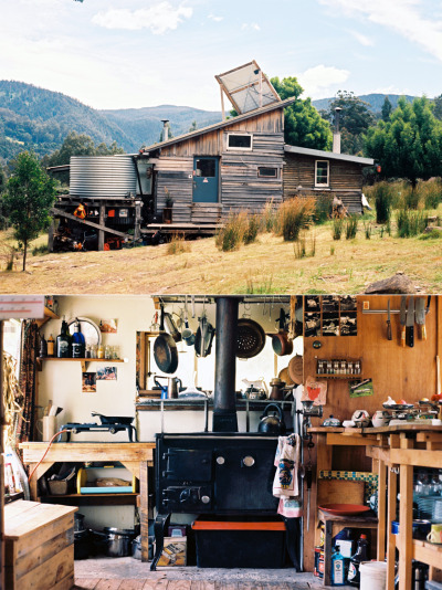 cabinporn:<br /><br />Axle’s “Humpy” near Crabtree, Tasmania.<br />Submitted by Tom Powell.<br />