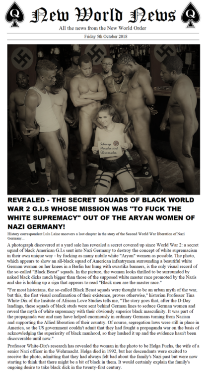 newworldnews:Revealed - The Secret Squads of Black World War 2...