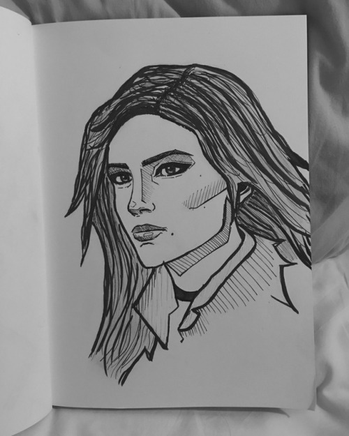 thegirlwiththecullentattoo:I tried to draw Yennefer but I’m not...