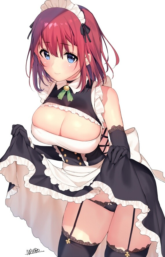 Busty anime maids